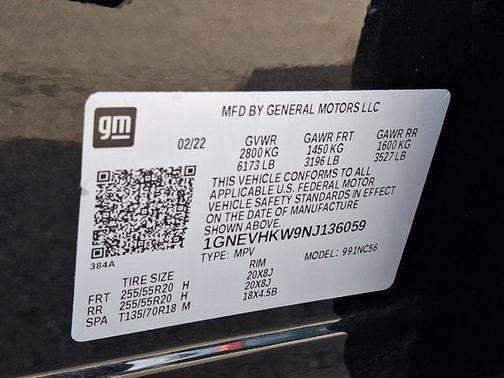 Mosaic Black Metallic 2022 Chevrolet Traverse LT Leather