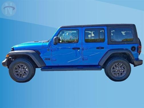 Hydro Blue Pearl 2024 Jeep Wrangler Sport