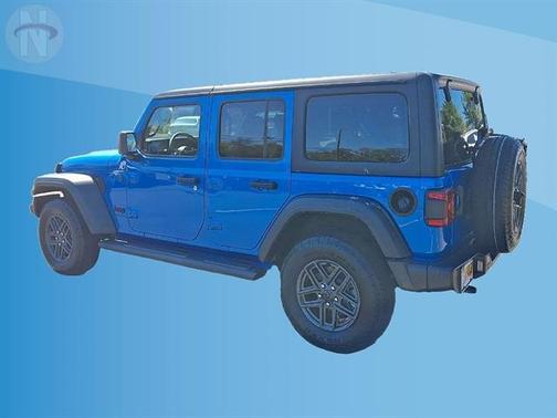 Hydro Blue Pearl 2024 Jeep Wrangler Sport