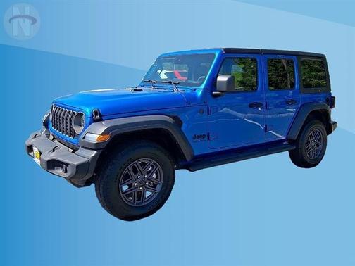 Hydro Blue Pearl 2024 Jeep Wrangler Sport