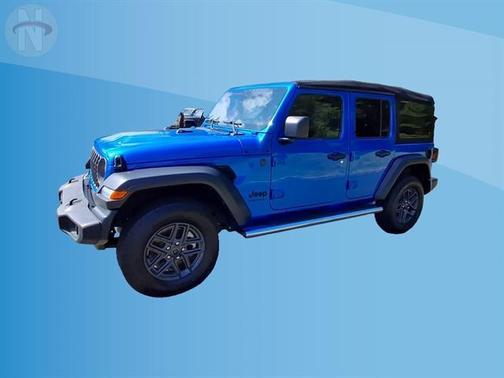 Hydro Blue Pearl 2024 Jeep Wrangler Sport
