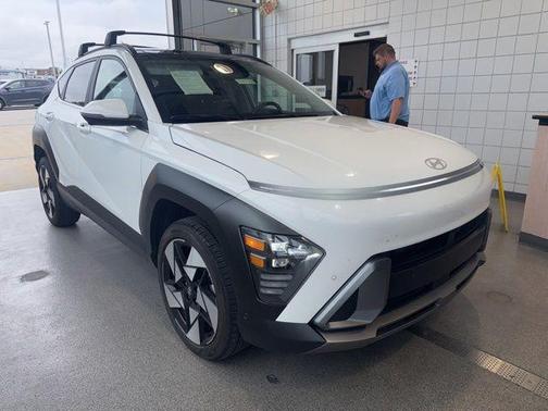 White 2025 Hyundai KONA Limited