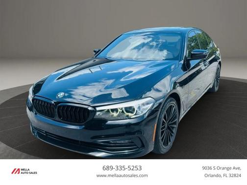 Black 2017 BMW 530 530i Sedan 4D