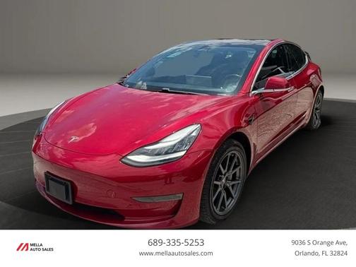 Red Multi-Coat 2018 Tesla Model 3 Long Range