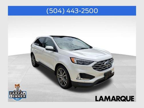 WHITE PLATINUM MET TRI-COAT 2019 Ford Edge TITANIUM