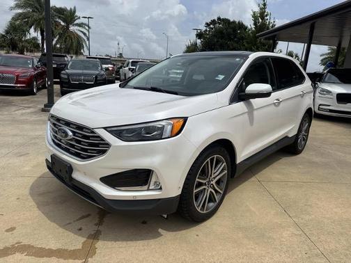 WHITE PLATINUM MET TRI-COAT 2019 Ford Edge TITANIUM