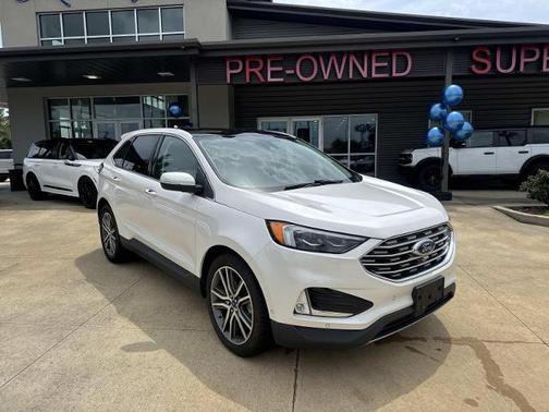 WHITE PLATINUM MET TRI-COAT 2019 Ford Edge TITANIUM