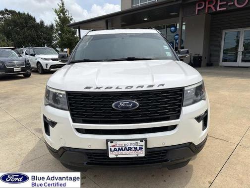 WHITE PLATINUM MET TRI-COAT 2019 Ford Explorer SPORT