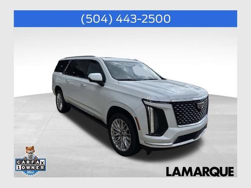 Crystal White Tri-Coat 2025 Cadillac Escalade PREMIUM LUXURY