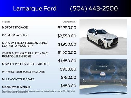 Mineral White Metallic 2024 BMW X5 SDRIVE40I