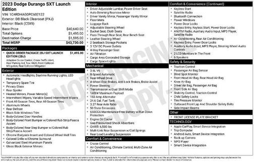 2023 Dodge Durango SXT