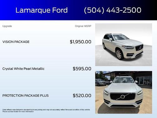 Crystal White Pearl 2017 Volvo XC90 T6 MOMENTUM