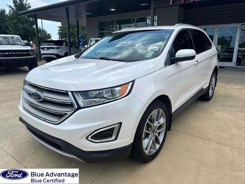 WHITE PLATINUM MET TRI-COAT 2018 Ford Edge TITANIUM