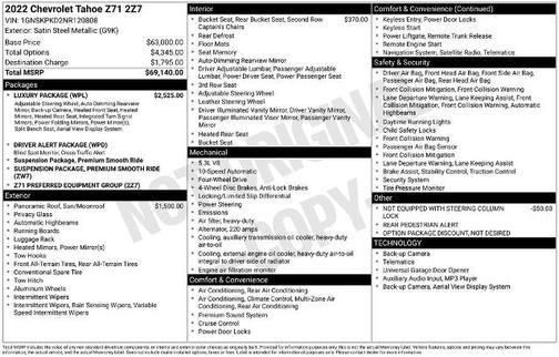 2022 Chevrolet Tahoe Z71