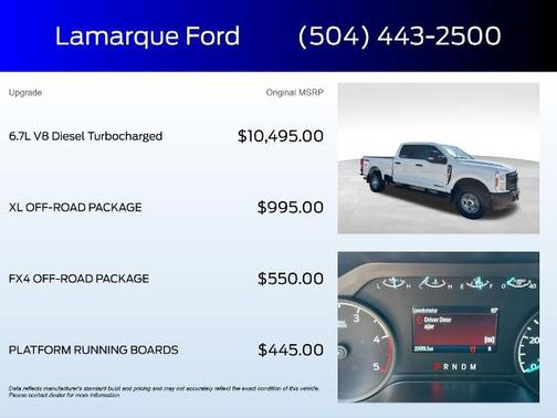 OXFORD WHITE 2025 Ford F-250 XL