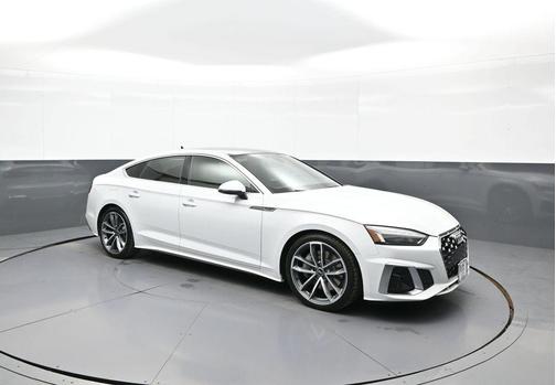 Glacier White Metallic 2023 Audi A5 Sportback 45 S Line Premium Plus