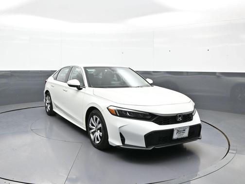 Platinum White Pearl 2025 Honda Civic LX