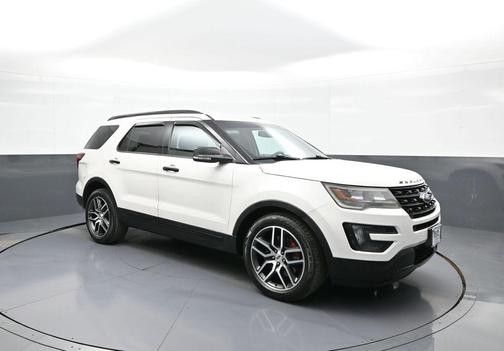 White Platinum Metallic Tri-Coat 2016 Ford Explorer Sport