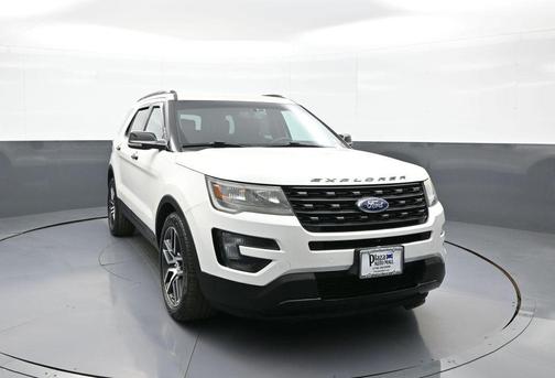 White Platinum Metallic Tri-Coat 2016 Ford Explorer Sport