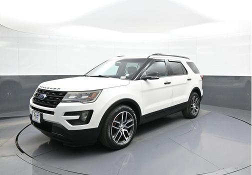 White Platinum Metallic Tri-Coat 2016 Ford Explorer Sport