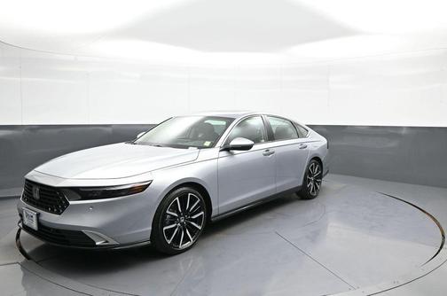 Solar Silver Metallic 2025 Honda Accord Hybrid Touring