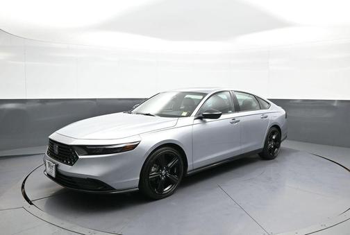 Solar Silver Metallic 2025 Honda Accord Hybrid Sport-L