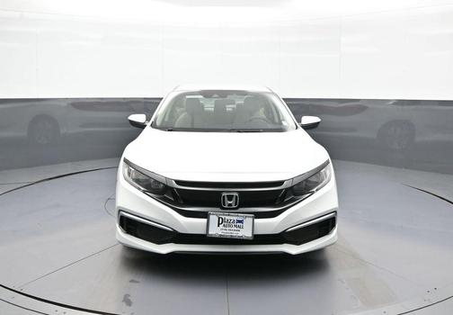 Platinum White Pearl 2019 Honda Civic LX