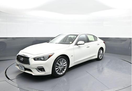 Pure White 2019 INFINITI Q50 3.0t LUXE