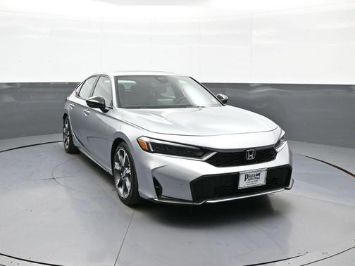 Solar Silver Metallic 2025 Honda Civic Hybrid Sport Touring