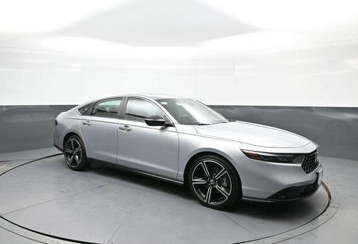 Solar Silver Metallic 2025 Honda Accord Hybrid Sport