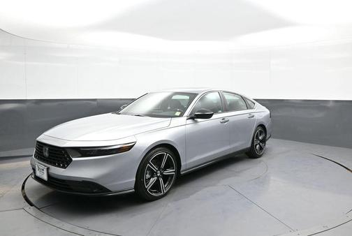Solar Silver Metallic 2025 Honda Accord Hybrid Sport