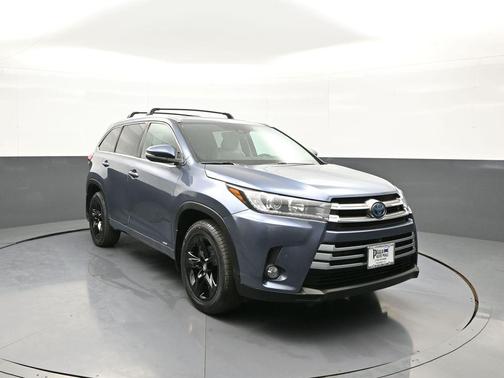 Shoreline Blue Pearl 2017 Toyota Highlander Hybrid Platinum