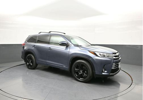 Shoreline Blue Pearl 2017 Toyota Highlander Hybrid Platinum