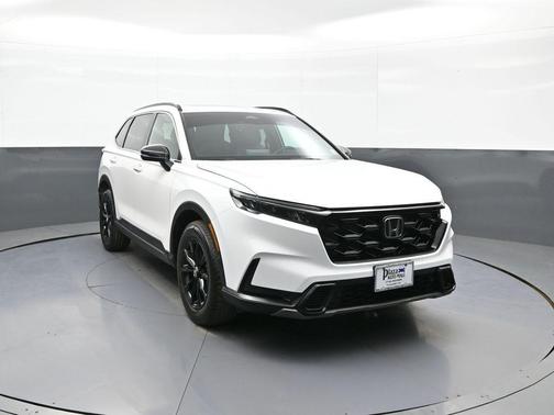 Platinum White Pearl 2025 Honda CR-V Hybrid Sport AWD