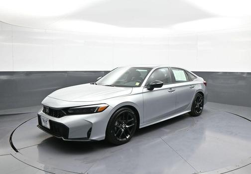 Solar Silver Metallic 2025 Honda Civic Sport