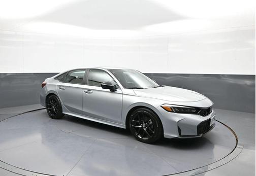 Solar Silver Metallic 2025 Honda Civic Sport