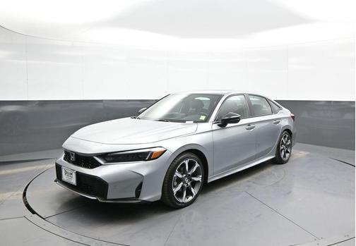 Solar Silver Metallic 2025 Honda Civic Hybrid Sport