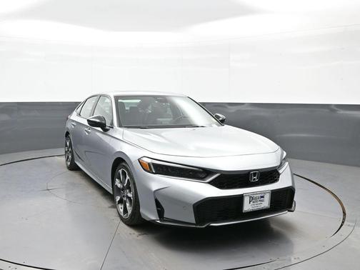 Solar Silver Metallic 2025 Honda Civic Hybrid Sport