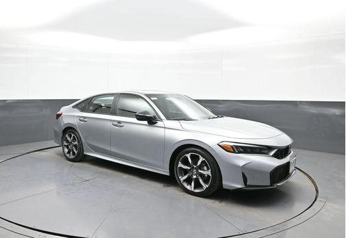 Solar Silver Metallic 2025 Honda Civic Hybrid Sport