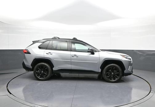 Silver Sky Metallic/Midnight Black Metallic 2022 Toyota RAV4 Hybrid SE