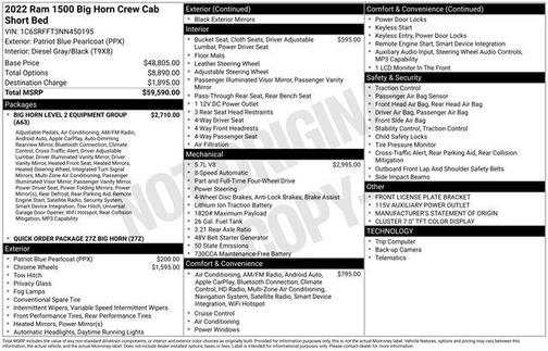 2022 RAM 1500 Big Horn