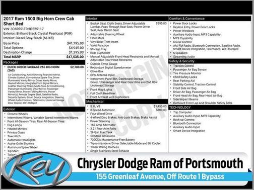 2017 RAM 1500 Big Horn