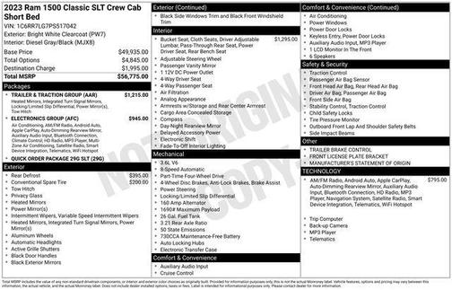 2023 RAM 1500 Classic SLT