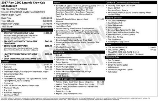 2017 RAM 2500 Laramie