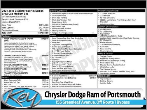 2021 Jeep Gladiator Sport