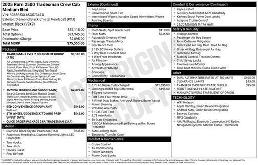 2025 RAM 2500 Tradesman