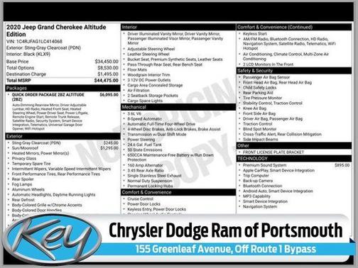 2020 Jeep Grand Cherokee Altitude