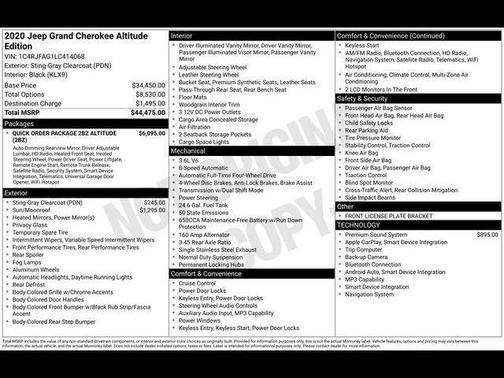 2020 Jeep Grand Cherokee Altitude