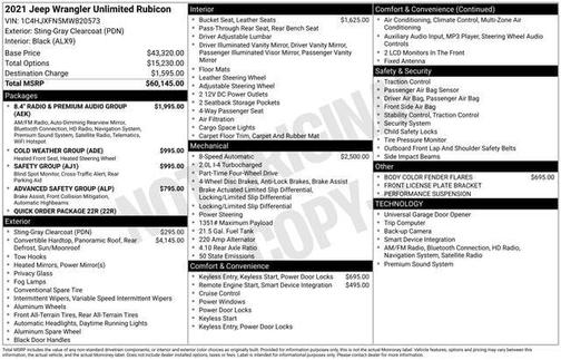 2021 Jeep Wrangler Unlimited Rubicon