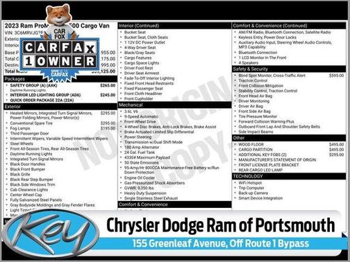 2023 RAM ProMaster 3500 High Roof